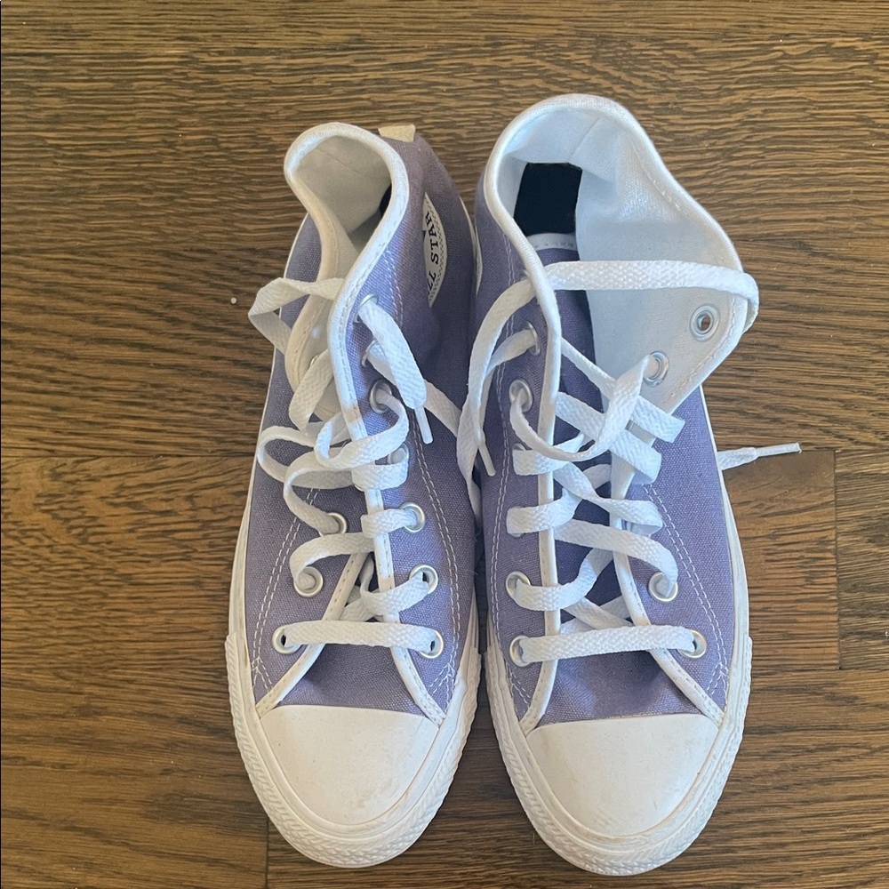Converse Lavender High-Top Sneakers